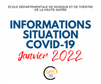       Mesures sanitaires Janvier 2022	